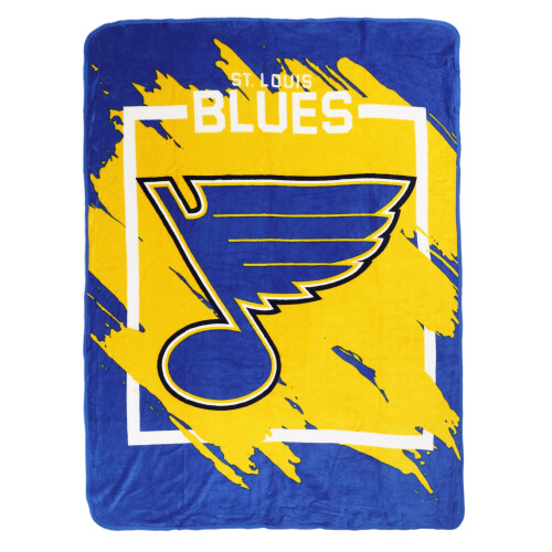 Northwest 1NHL/05904/0021/RET: Micro Raschel Throw Dimensional  Blues