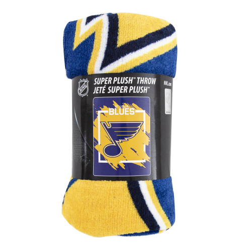 Northwest 1NHL/05904/0021/RET: Micro Raschel Throw Dimensional  Blues 1