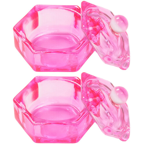 2Stk Monomerschale Glasbecher Acrylpulverbehälter Maniküreset 2