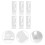 6Pcs Electric Curtain Rail Side Mounting Bracket 2