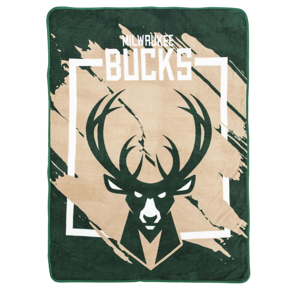Photos - Folding Bed Northwest NBA Milwaukee Bucks Micro Raschel Throw Blanket 46"""" x 60"""" Dimensional 1NBA/05903/0015/RET