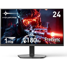 Minifire 24 Inch Gaming Monitor, 180Hz, IPS Gaming Monitor, 1500R, 1Ms, sRGB110%, FHD 1080P Computer Screen