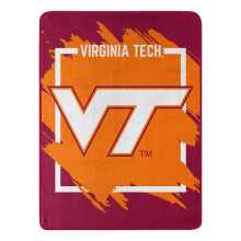 The Northwest Company Virginia Tech Hokies T?ppe 46x60 Micro Raschel Dimensional Design rullet