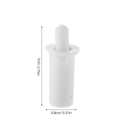 50Pcs White Cabinet Door Damper Pins for Window Shutter Replacement 1