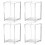 4St Stevige Acryl Pennenhouder, Decoratief En Functioneel Voor 1
