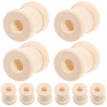 100 holzspulen sanduhrform 15x13 mm zum aufwickeln von faden