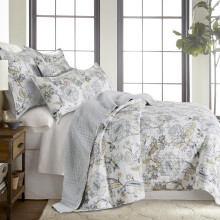 Levtex Home Ophelia Spa megfordthat iker XL/Twin paplangarnitra (68x86in) 1 prnaszrral (26x20in) - gynemu - Kk Srga Fehr - Muselyem 2 mretu