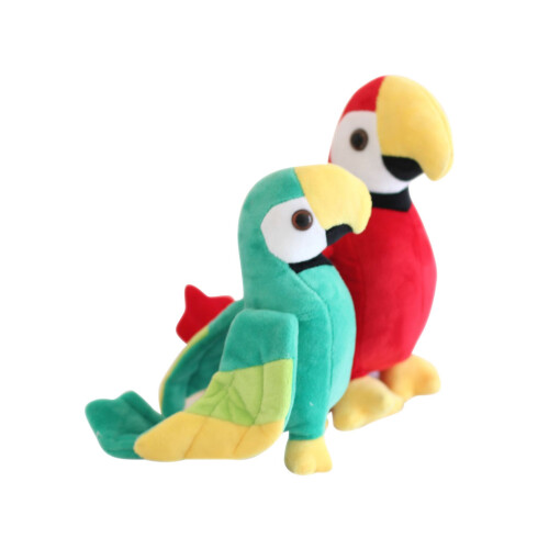 1 simulation plüsch schildkröte papagei spielzeug für kinder 2