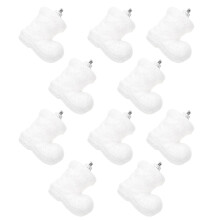 40Pcs Xmas Tree Ornaments White Foam Festival Hanging Decorations