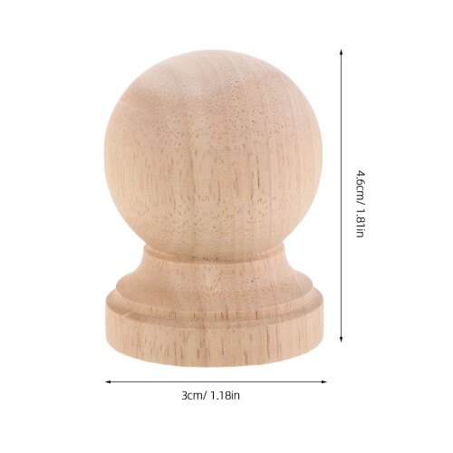 4Stk Unlackierte Holzbaluster Für DIY 1