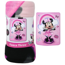 Disney Minnie Mouse berwurfdecke, 114,3 x 152,4 cm, Allover-Druck, Rosa