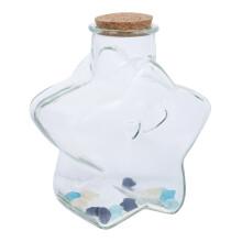 1 set origami stern papierstreifen mit flasche, glückliche sterne