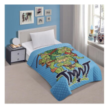 Jay Franco TMNT Teenage Mutant Ninja Turtles Twin Quiltat verkast Endast Grn JF14538
