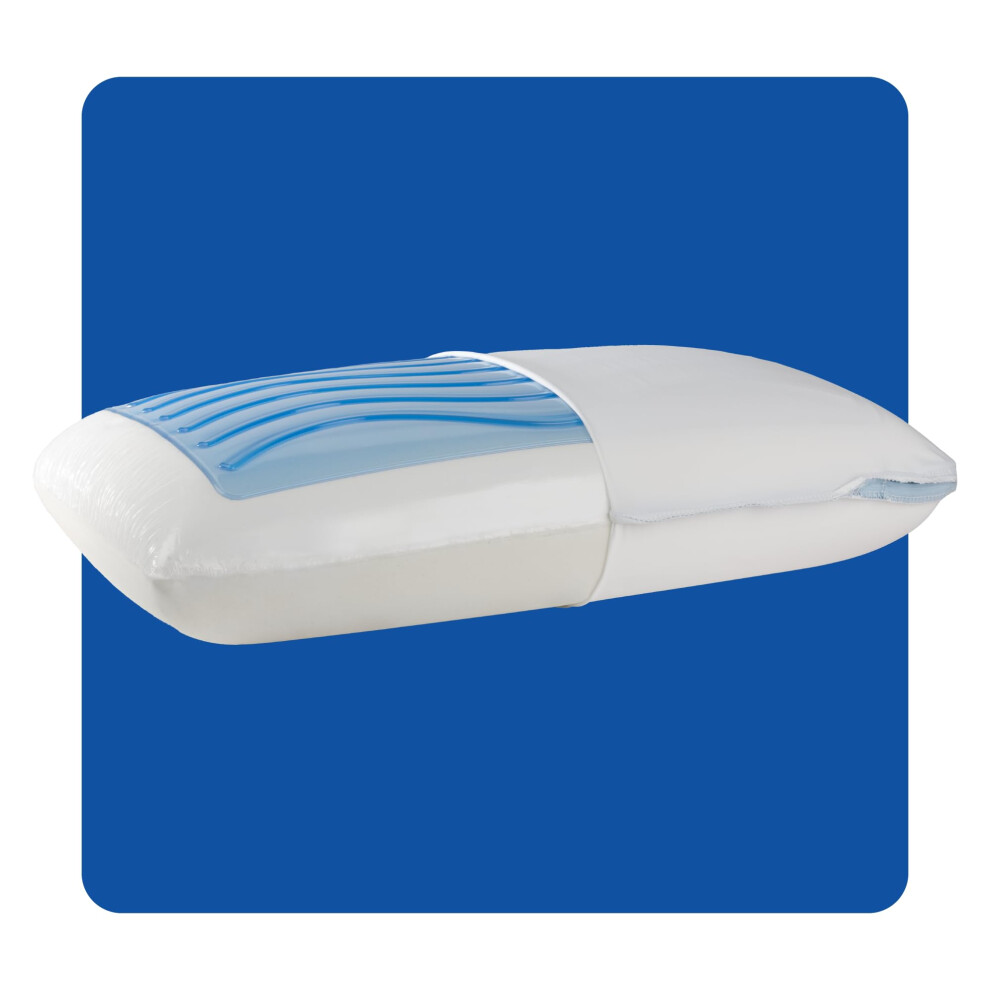 Photos - Pillow Sealy Dreamlife Standard Size Memory Foam Cooling  with SealyChill Cooling Gel Removable Machine-Washable Cover Design 