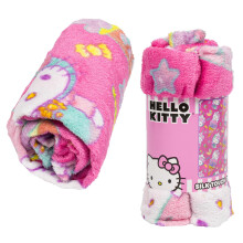 Northwest Hello Kitty Silk Throw Blanket 40"""""""" x 50""""""""- Ice Cream Single Pink 91907