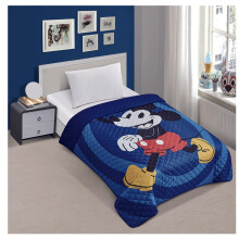 Jay Franco Classic Mickey Mouse Twin provan prehoz na postel One and Only Blue JF14533