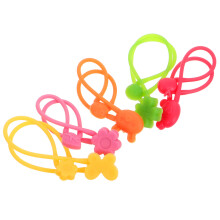 5 elastische siliconen bandjes voor bento doos en boek