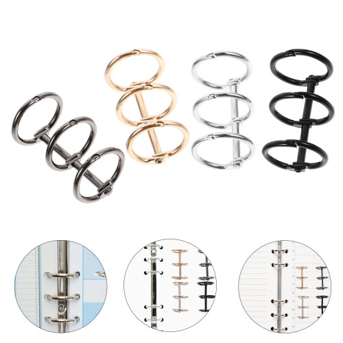 4 3- -buchringe metall für diy-buchbindung und lose blätter 2