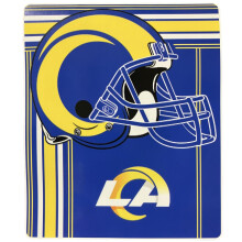 NORTHWEST NFL Los Angeles Rams Unisex-Erwachsene Raschel-Überwurfdecke, 127 x 152 cm, Touchback