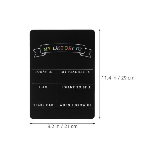 2 tafelschild letzter schultag, wiederverwendbar, doppelseitig 1