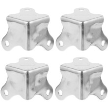 4 uds. protectores de esquina metálicos para armarios y cajas
