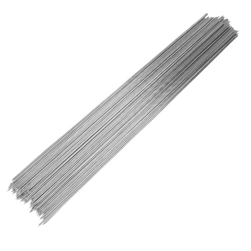 100 Unidades De Inoxidable Para Barbacoa Bbq (Plateado)