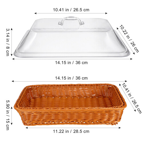 Cesta Para Pan Con , Tejida, Ideal Cocina Picnic 1