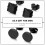 10 pares de pendientes de inoxidable para 11