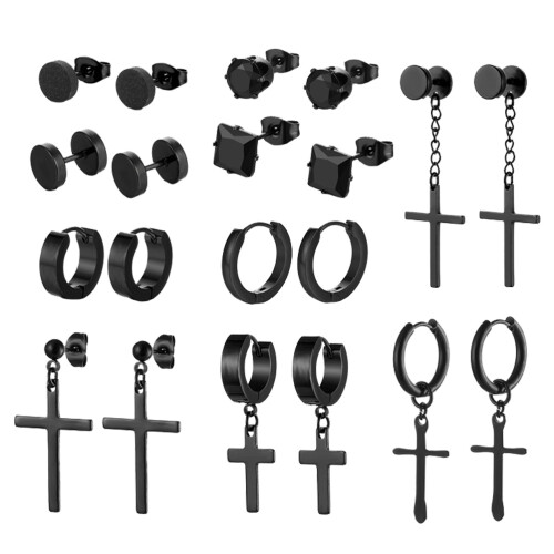 10 pares de pendientes de inoxidable para 1