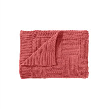 Tommy Bahama - Plaid Deken, Super Zachte Beddegoed, Ideaal voor Bank & Stoel (Chain Basket Coral, 50 x 60)