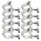 10 . colgantes para luces, abrazaderas plateadas duraderas 7