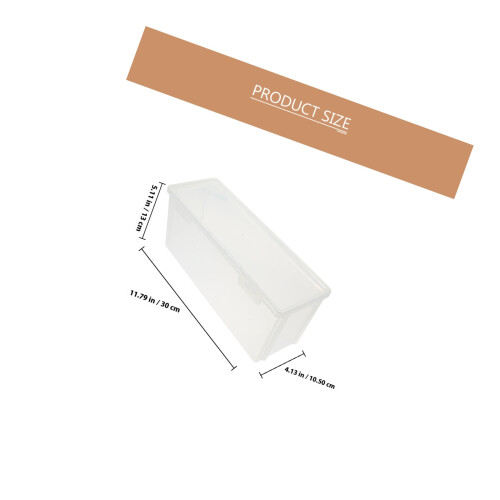 caja de almacenamiento para pan transparente de plástico 1