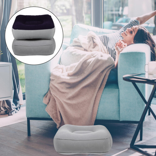 2 uds. almohada hinchable para pies, masaje PVC + 2