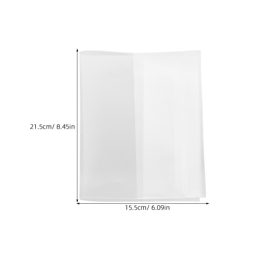 10 fundas transparentes a5 plástico claro para libros y 2