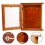Caja De Madera Para Llaves Con Talla De Y Puerta 4
