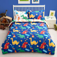 Joiedomi Kid Twin Tcken Set 5 delar St Dinosaur Sngklder Set fr pojkar Flickor Supermjuk mikrofibersng i en pse med Tcken Lakan rngott S