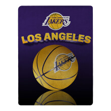 NORTHWEST NBA Los Angeles Lakers Grids Super Plush Micro Raschel Throw 46 inch x 60 inch Teamkleuren