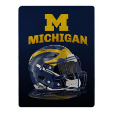 NORTHWEST NCAA Michigan Wolverines Grids Super Plys Micro Raschel Throw 46-tommer x 60-tommer Team farver