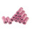 12 bolsas plásticas para excrementos de perro, impermeables, rosa 1