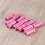 12 bolsas plásticas para excrementos de perro, impermeables, rosa 7
