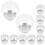10Pcs Mini Clear Plastic Snow Globes DIY Water Globe Storage Props 8