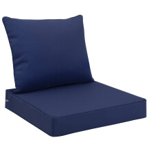 Favoyard zitkussenset voor buiten, 22 x 24 inch, waterdicht en lichtbestendig, terrasmeubilairkussens met afneembare hoes, diep zit- en rugkussen met
