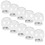 10Pcs Mini Clear Plastic Snow Globes DIY Water Globe Storage Props 10