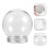 10Pcs Mini Clear Plastic Snow Globes DIY Water Globe Storage Props 4