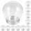 10Pcs Mini Clear Plastic Snow Globes DIY Water Globe Storage Props 5
