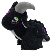 Zacht pluche Vleugels Draakfiguren Knuffels Speelgoed Kussen Pop Pterosaur Vliegende Zwarte Draak Knuffelspeelgoed Beste Verjaardag Kerstmis Jubi