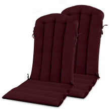 YEFU Adirondack stoelkussen dunne schommelstoelkussens met riemen set van 2 opvouwbare terrasstoelkussens voor binnen en buiten 19,7x18,9x1,5 inch bo