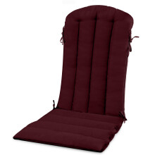 YEFU Adirondack Cojνn para silla mecedora con correas plegable para silla de patio para interior y exterior, 19.7 x 18.9 x 1.5 pulgadas, color bu