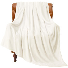 BEDELITE Fleece Blanket Cream Throw Blankets for Couch & Bed Luxury Plush Cozy Fuzzy Blanket 50"""" x 60"""" Super Soft Warm Lightweight Throw Blanket