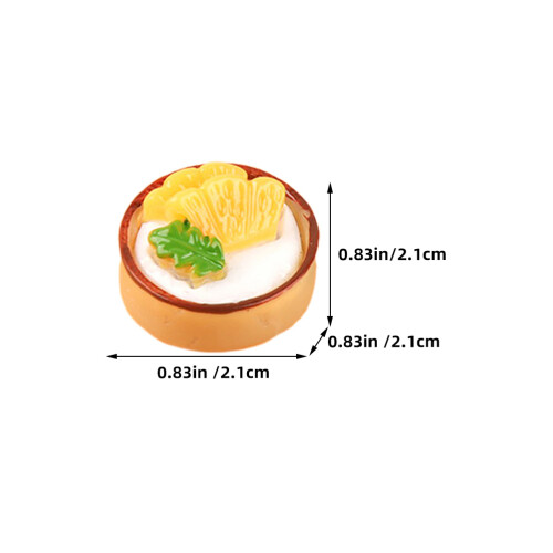 18 . mini pasteles artificiales con , realistas 1